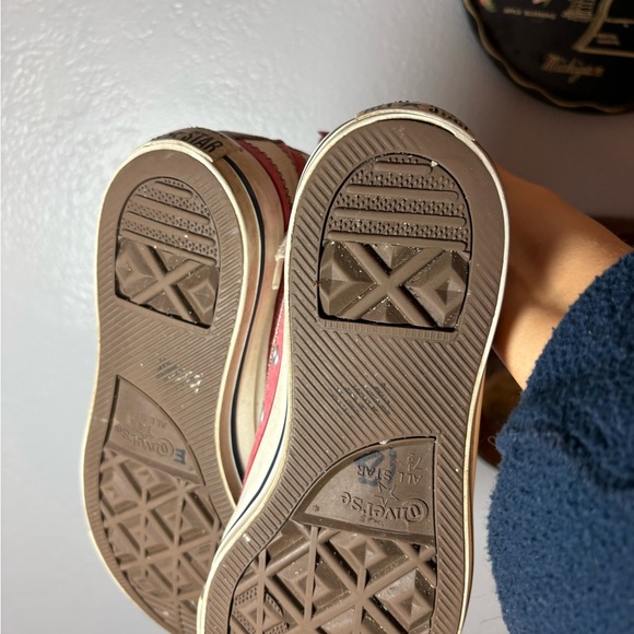 Converse American flag Pink and Gray High-Tops lace up men’s 7.5 women’s 9.5 - Picture 7 of 8